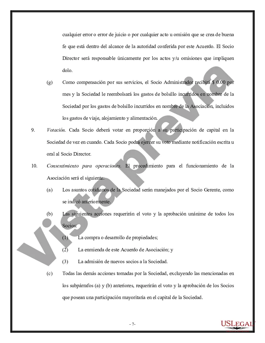 Preview Acuerdo de sociedad general - versión 1