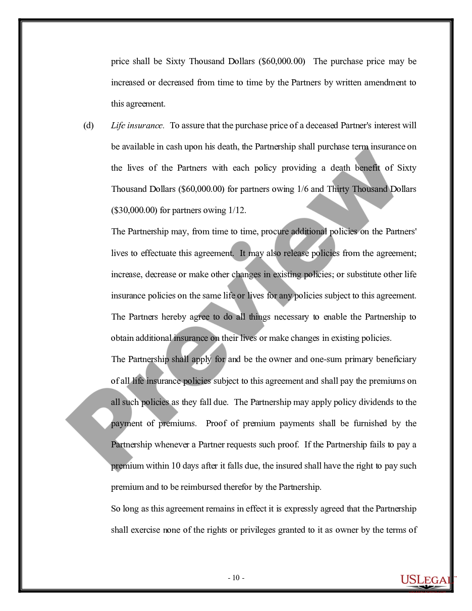 page 9 General Partnership Agreement - version 1 preview