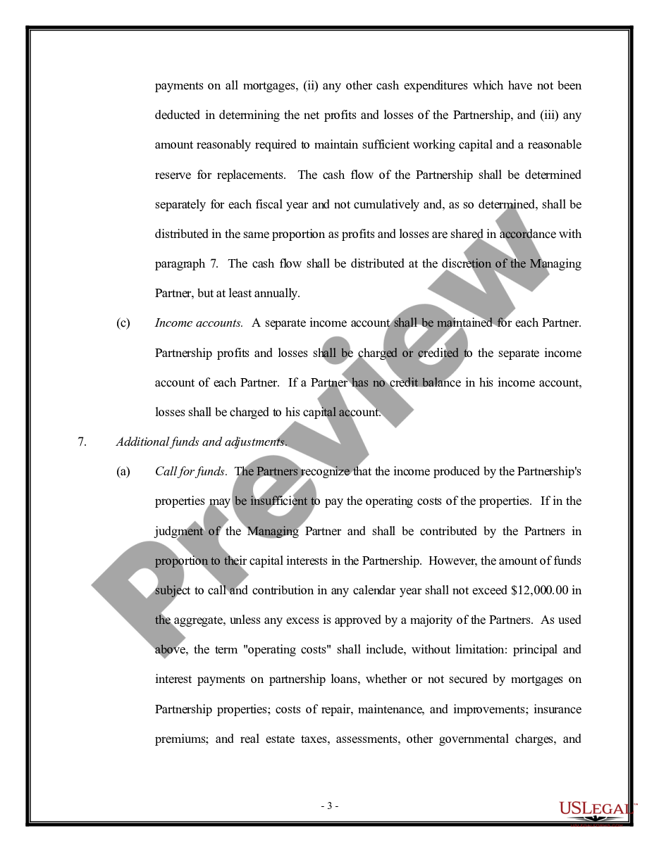 page 2 General Partnership Agreement - version 1 preview