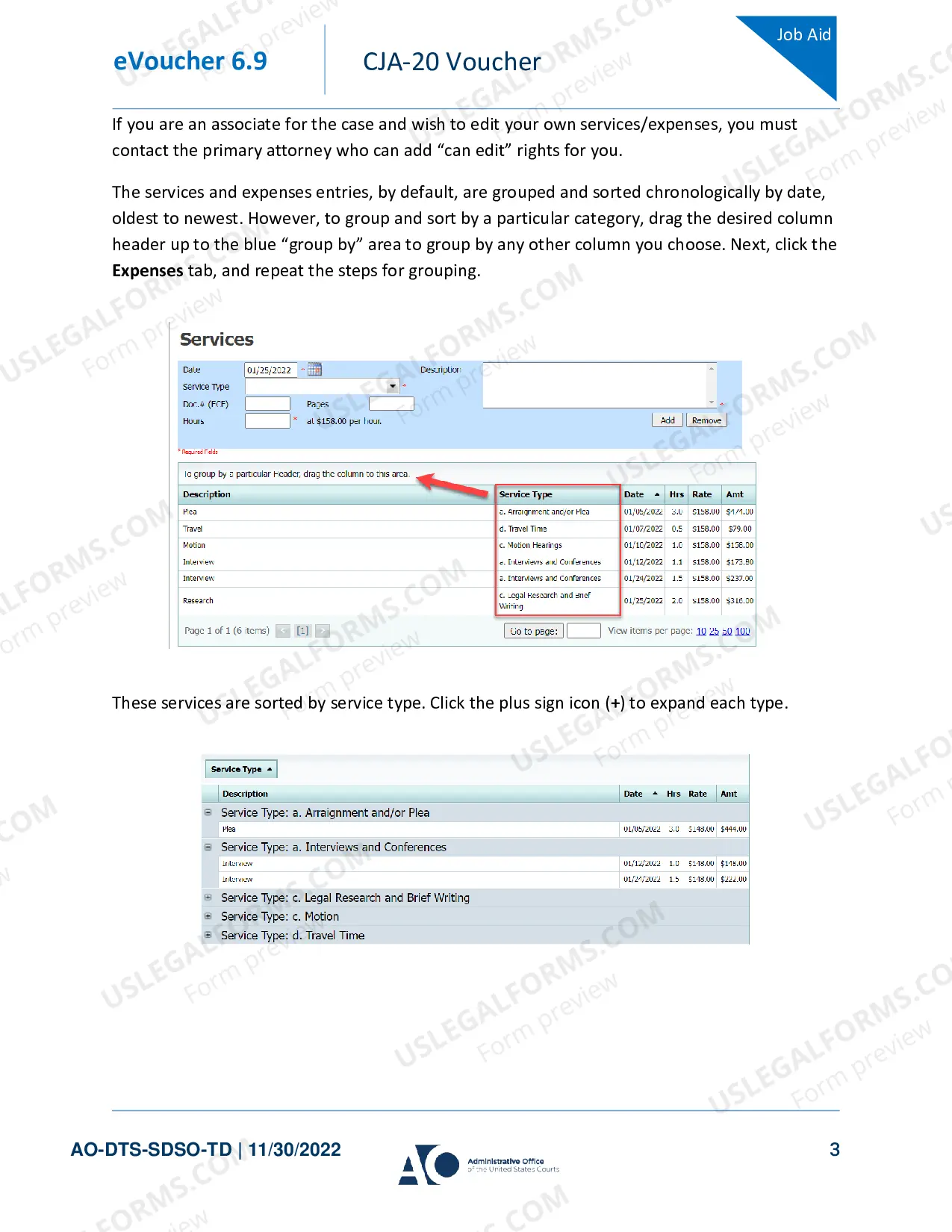 Preview CJA 20's and 30's - Creating a CJA 20/30 Voucher