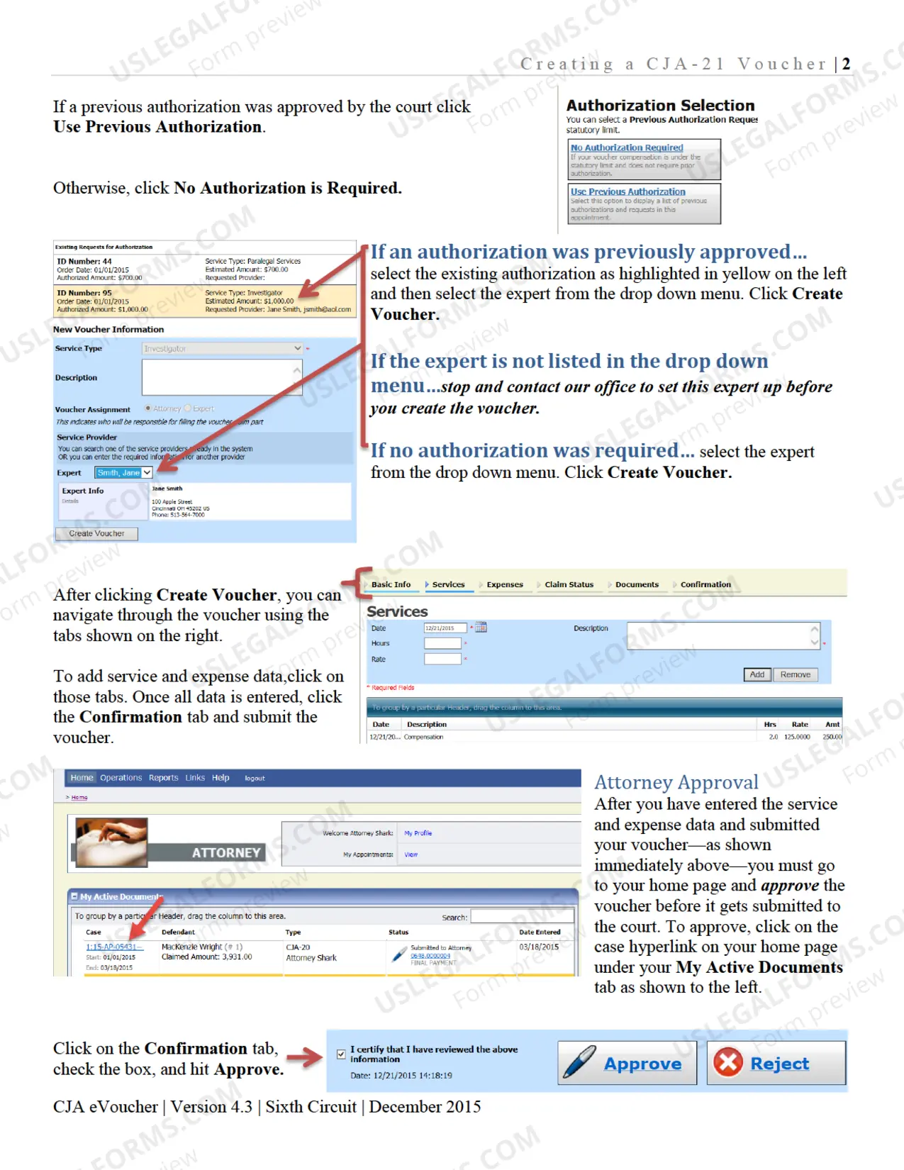 Preview CJA 21's: Expert services - Quick Reference Guide
