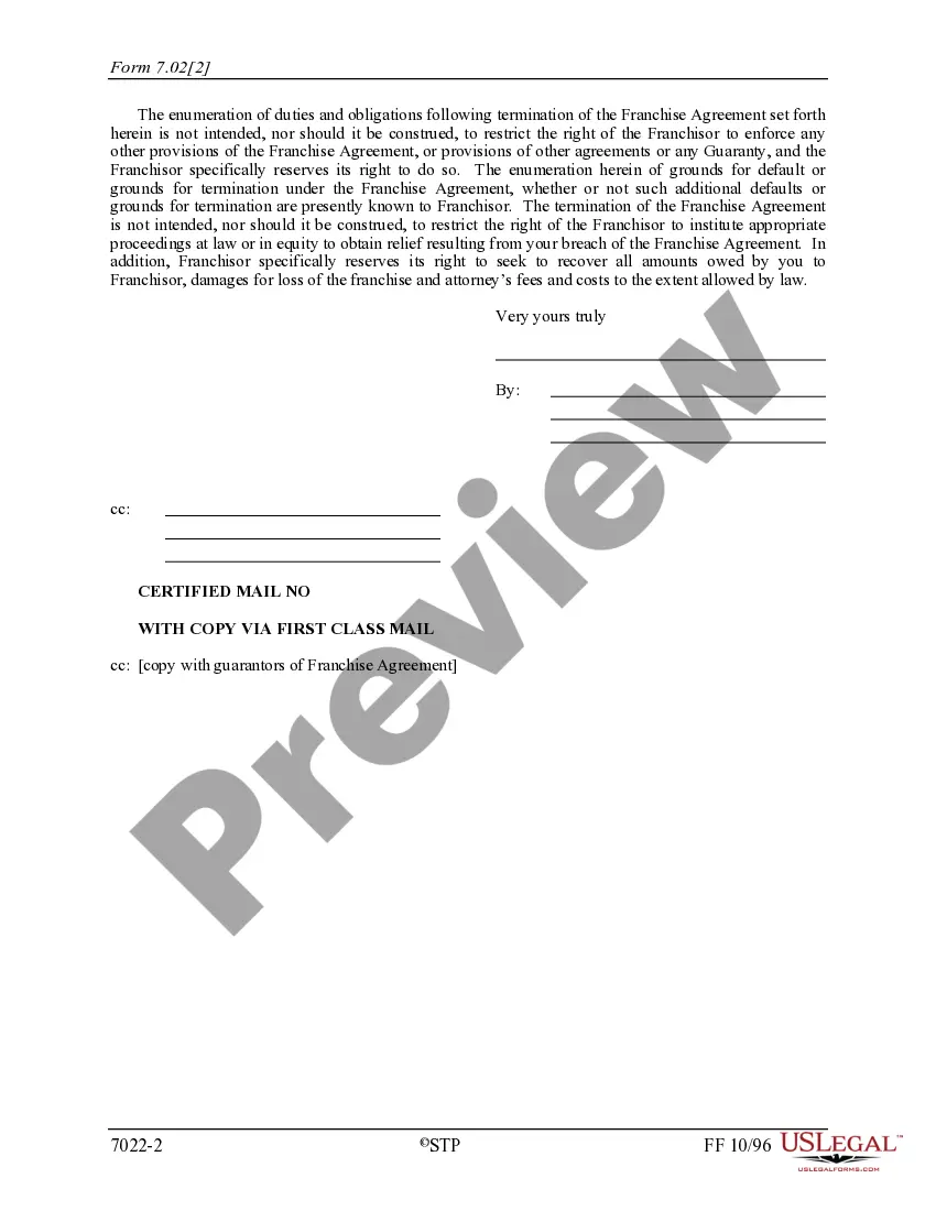 Get Notice of Termination Preview Notice of Termination