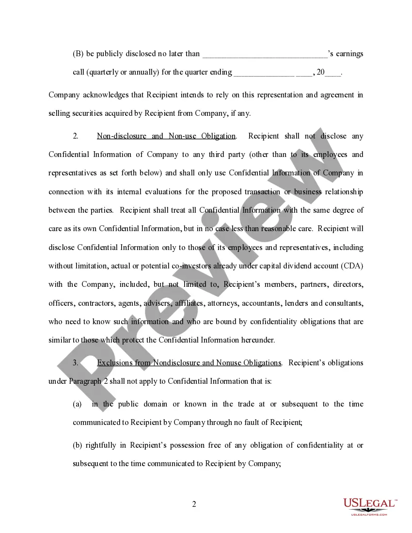 Get Confidentiality Agreement between LifeScience Company and Venture Captalist Preview Confidentiality Agreement between LifeScience Company and Venture Captalist