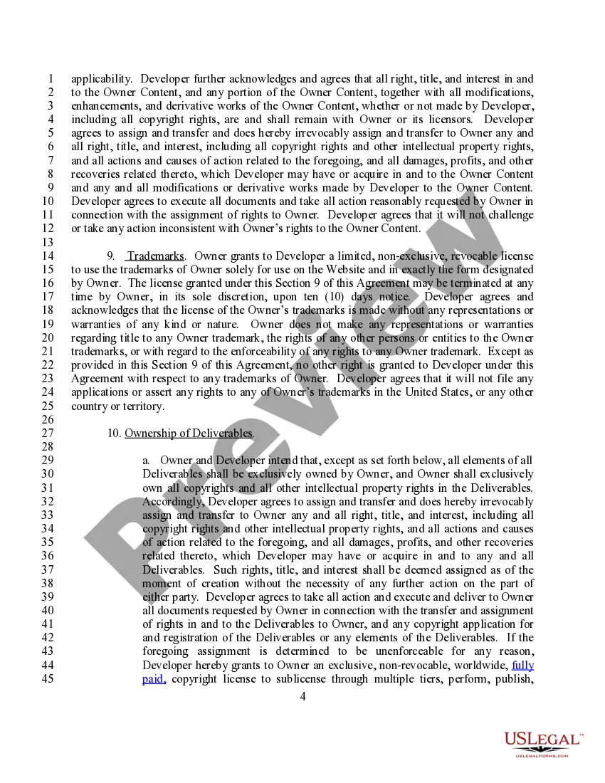 Get Website Development Agreement with Confidentiality Clause Preview Website Development Agreement with Confidentiality Clause