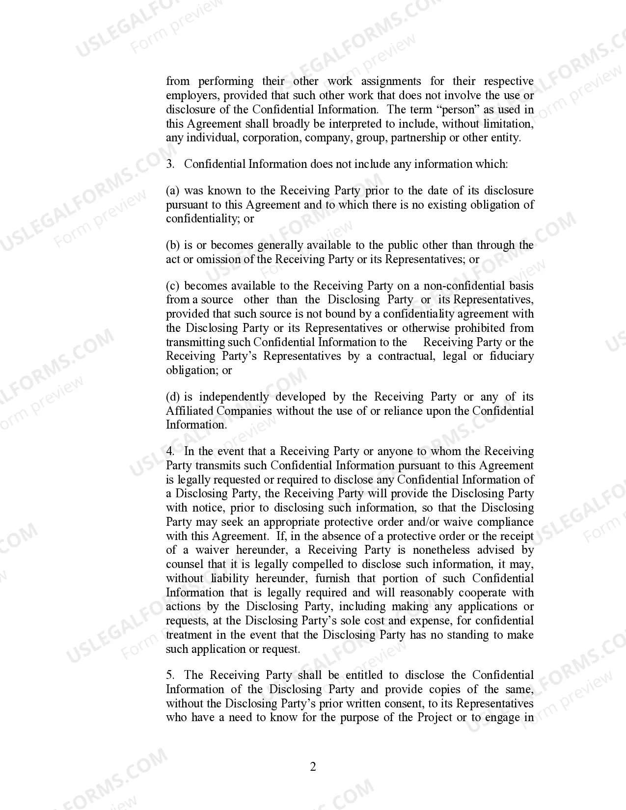 Preview Confidentiality Agreement between Electric Company and Developer