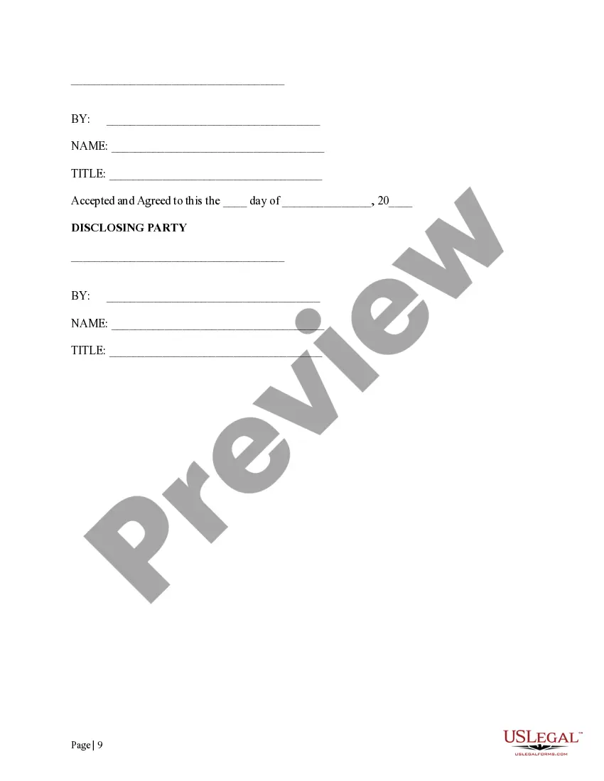 Preview Confidentiality Agreement for Offshore Operations with Limited Disclosure Clause