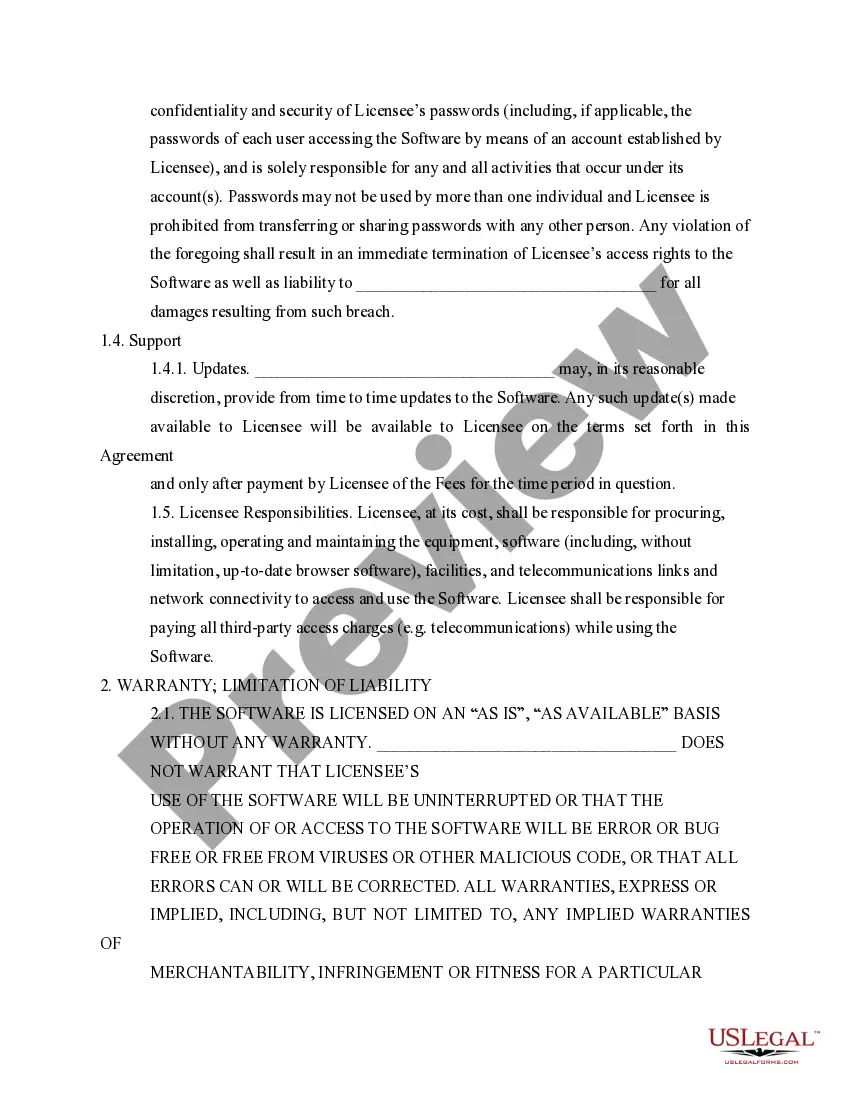 Get End User Agreement between Company and Software Provider Preview End User Agreement between Company and Software Provider