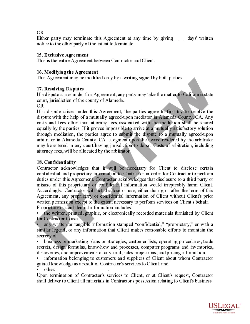 Get Independent Contract Agreement Preview Independent Contract Agreement