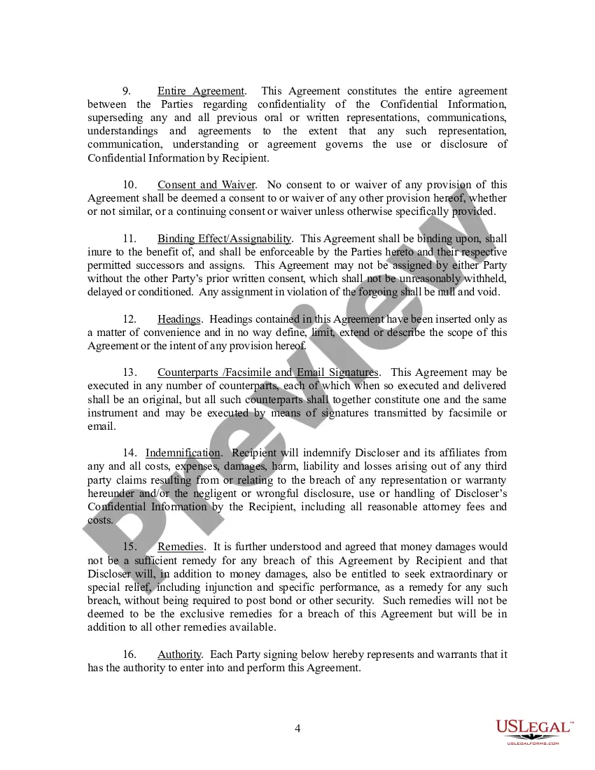 Get Confidential Disclosure Agreement and Joiner to Confidential Disclosure Agreement Preview Confidential Disclosure Agreement and Joiner to Confidential Disclosure Agreement