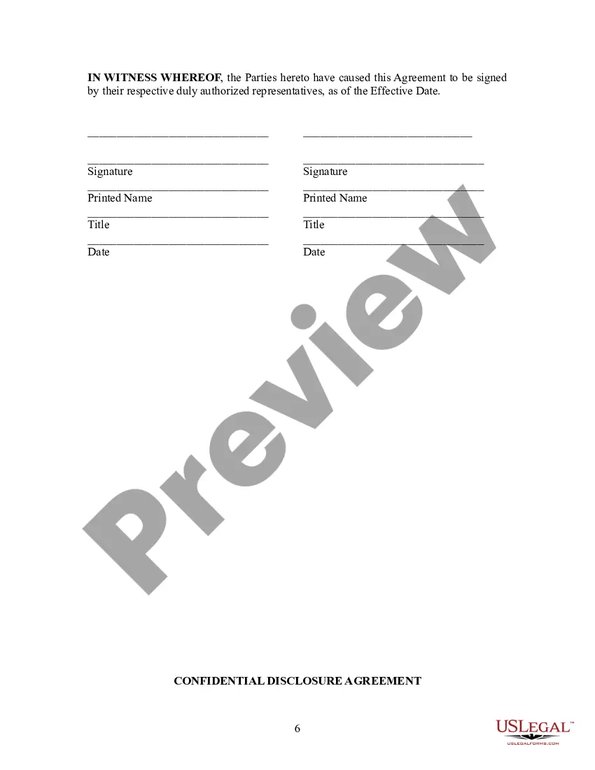 Get Confidential Disclosure Agreement and Joiner to Confidential Disclosure Agreement Preview Confidential Disclosure Agreement and Joiner to Confidential Disclosure Agreement