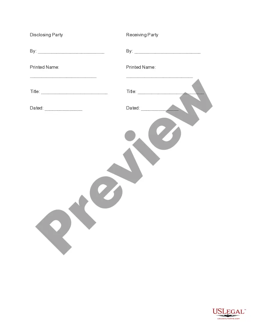 Get Basic Nondisclosure Agreement Preview Basic Nondisclosure Agreement