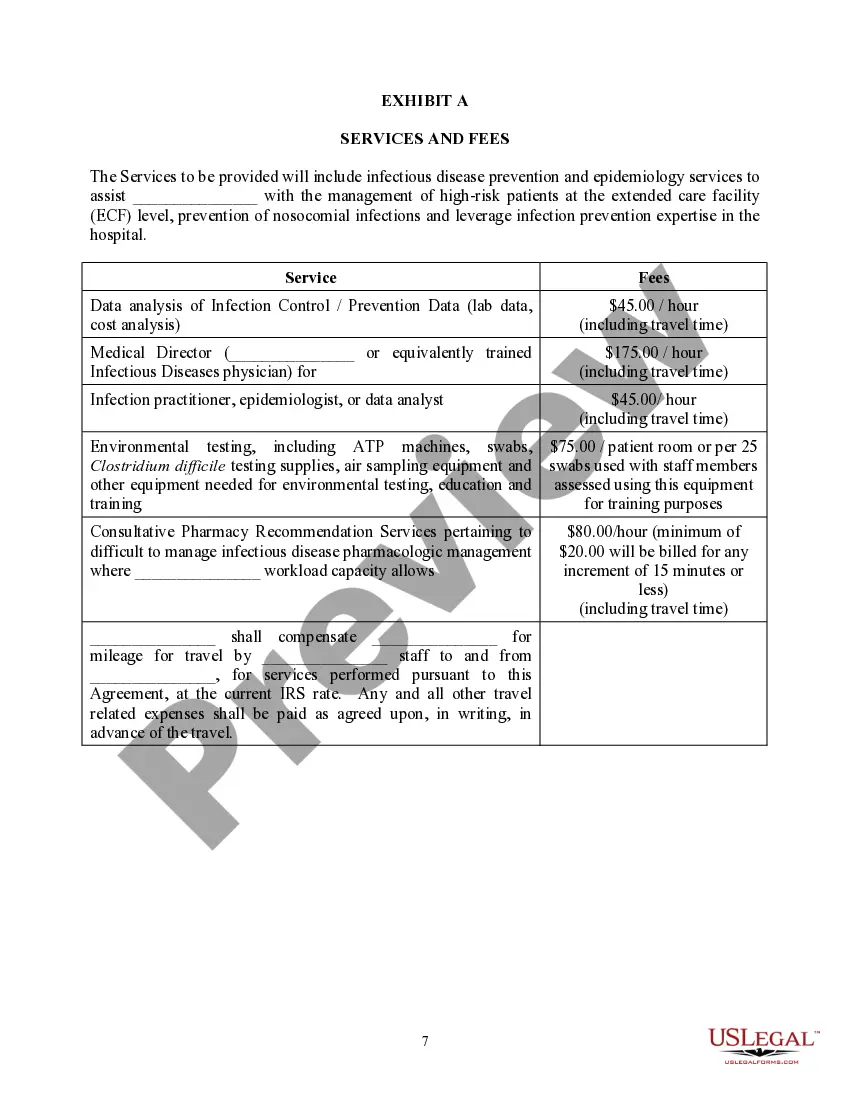 Preview Infection Prevention and Antimicrobial Stewardship Services Agreement