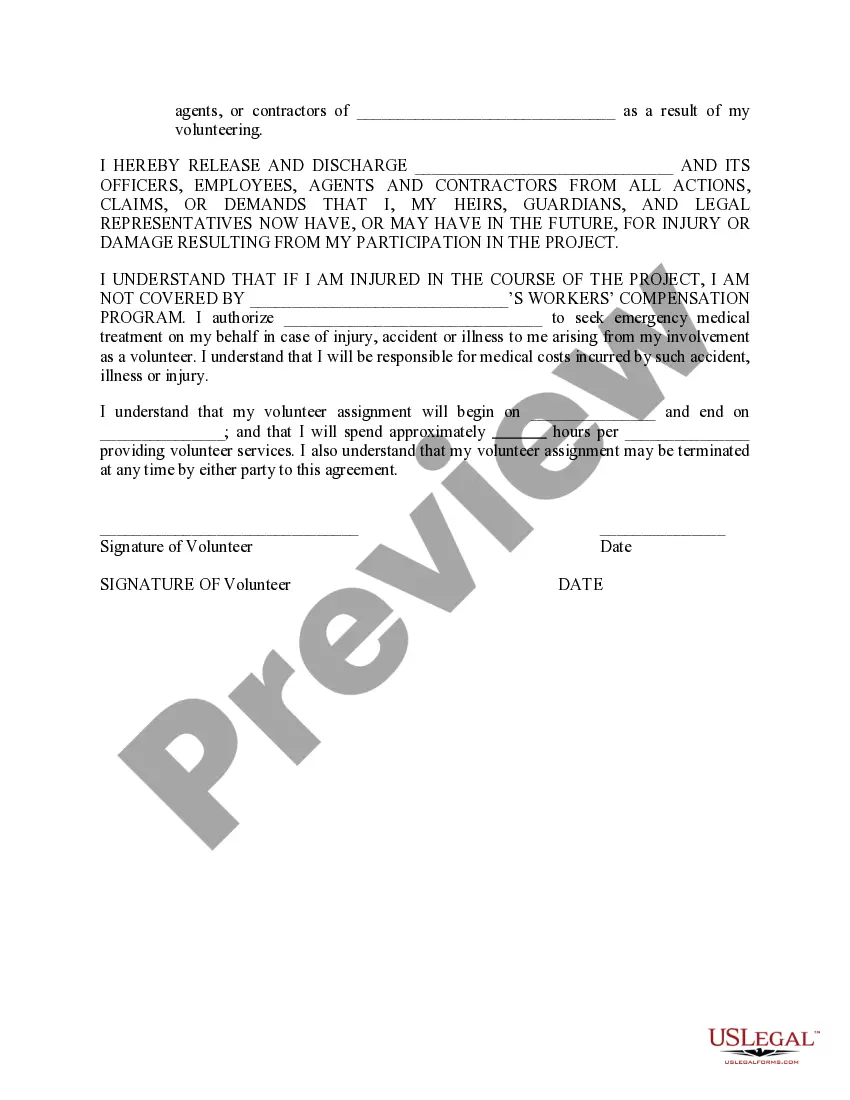 Preview Confidentiality Agreement of Volunteer Employee and Marine Science Center