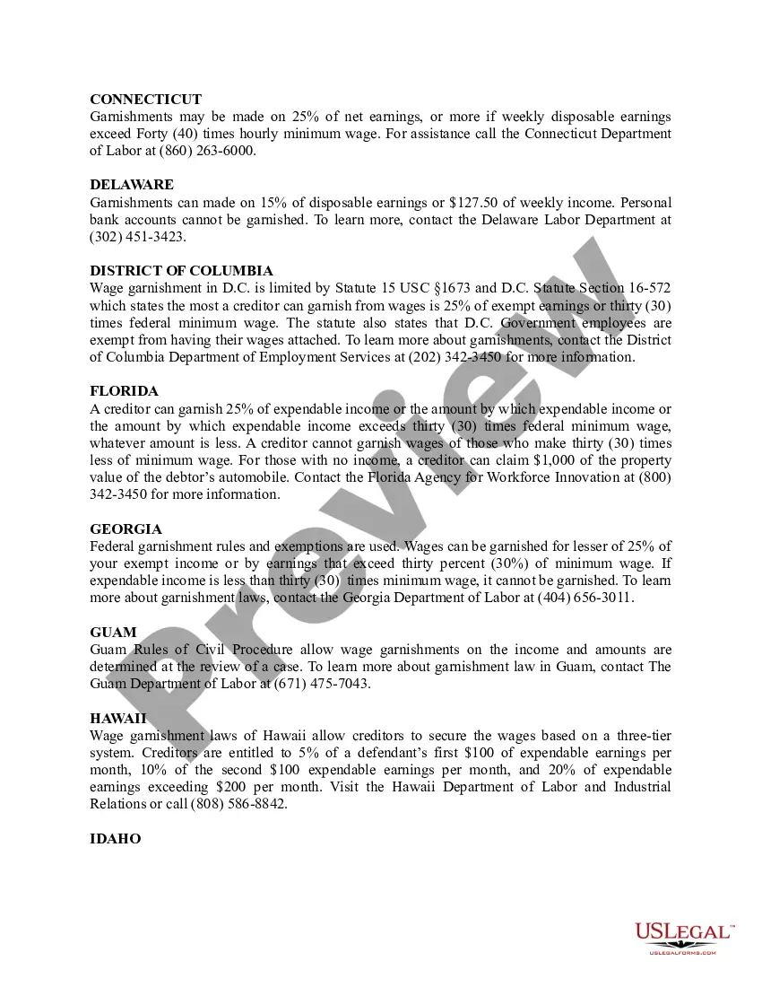 Get Garnishment Laws - State-by-State Preview Garnishment Laws - State-by-State