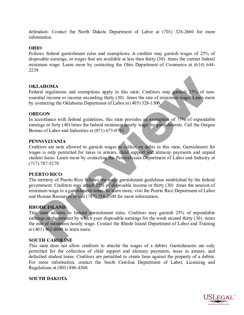 Get Garnishment Laws - State-by-State Preview Garnishment Laws - State-by-State
