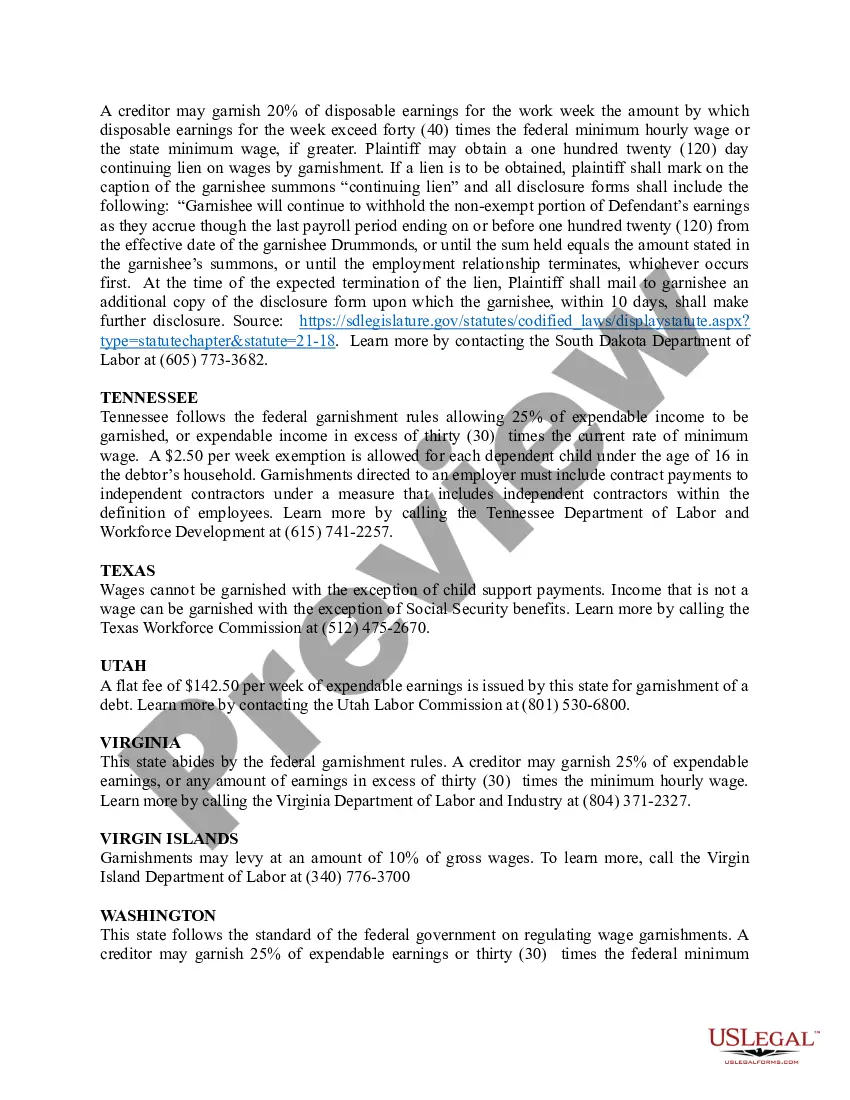 Get Garnishment Laws - State-by-State Preview Garnishment Laws - State-by-State