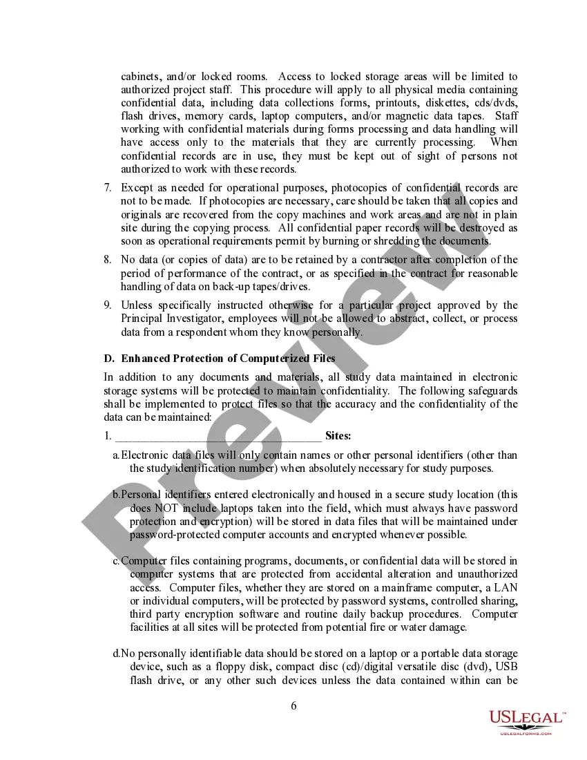 Get Data Confidentiality and Security Statement with Confidentiality Statement of Understanding - Preview Data Confidentiality and Security Statement with Confidentiality Statement of Understanding -