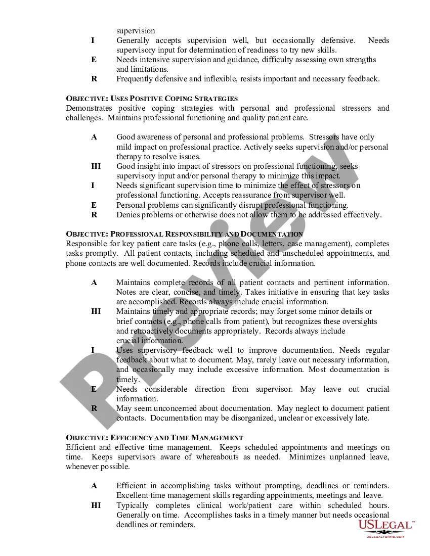 Get Assessment Form for Psychology Trainee Competency Evaluation Preview Assessment Form for Psychology Trainee Competency Evaluation