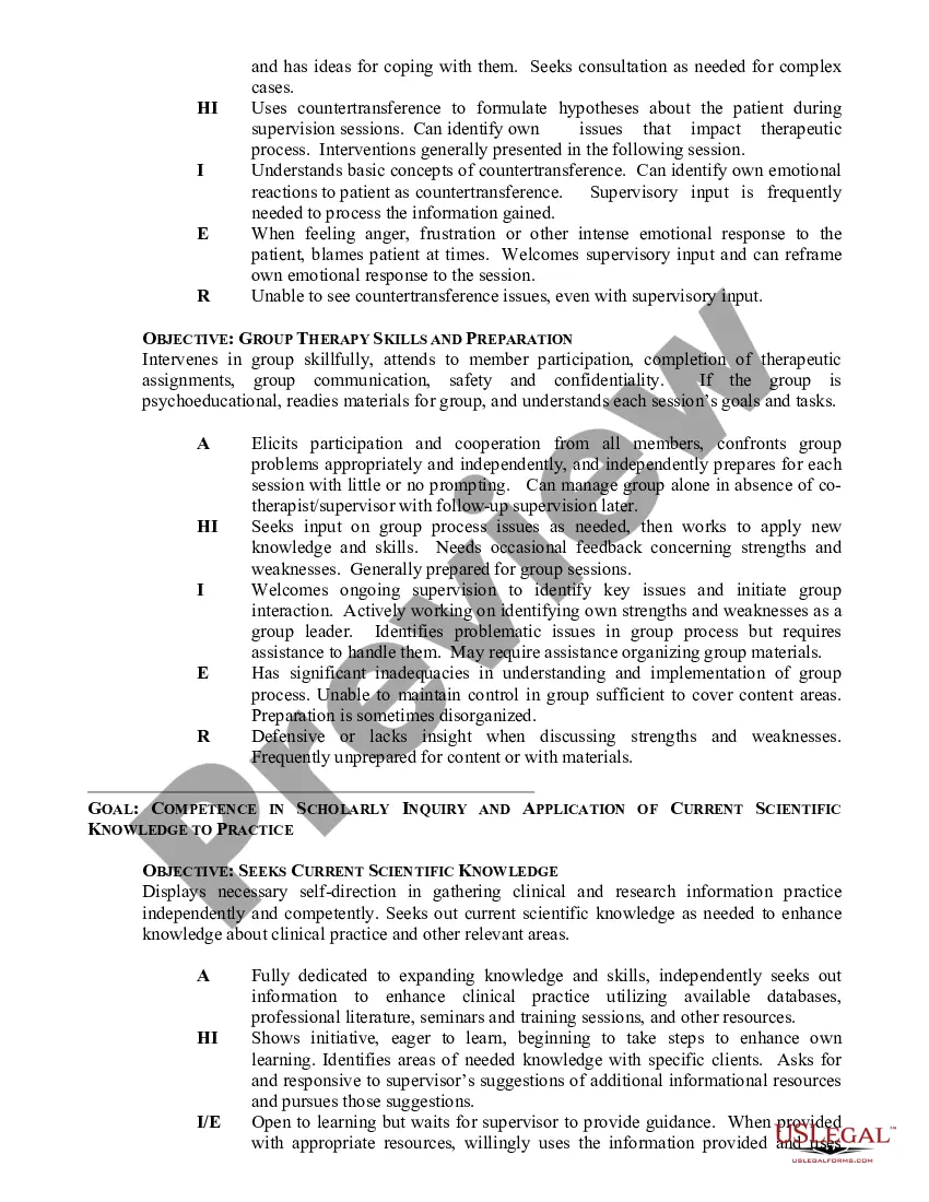 Get Assessment Form for Psychology Trainee Competency Evaluation Preview Assessment Form for Psychology Trainee Competency Evaluation