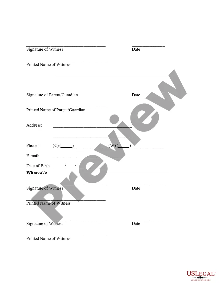 Get Release and Waiver of Liablity for Non-Profit Volunteer Construction Labor - Minor Child Release and Waiver Included Preview Release and Waiver of Liablity for Non-Profit Volunteer Construction Labor - Minor Child Release and Waiver Included