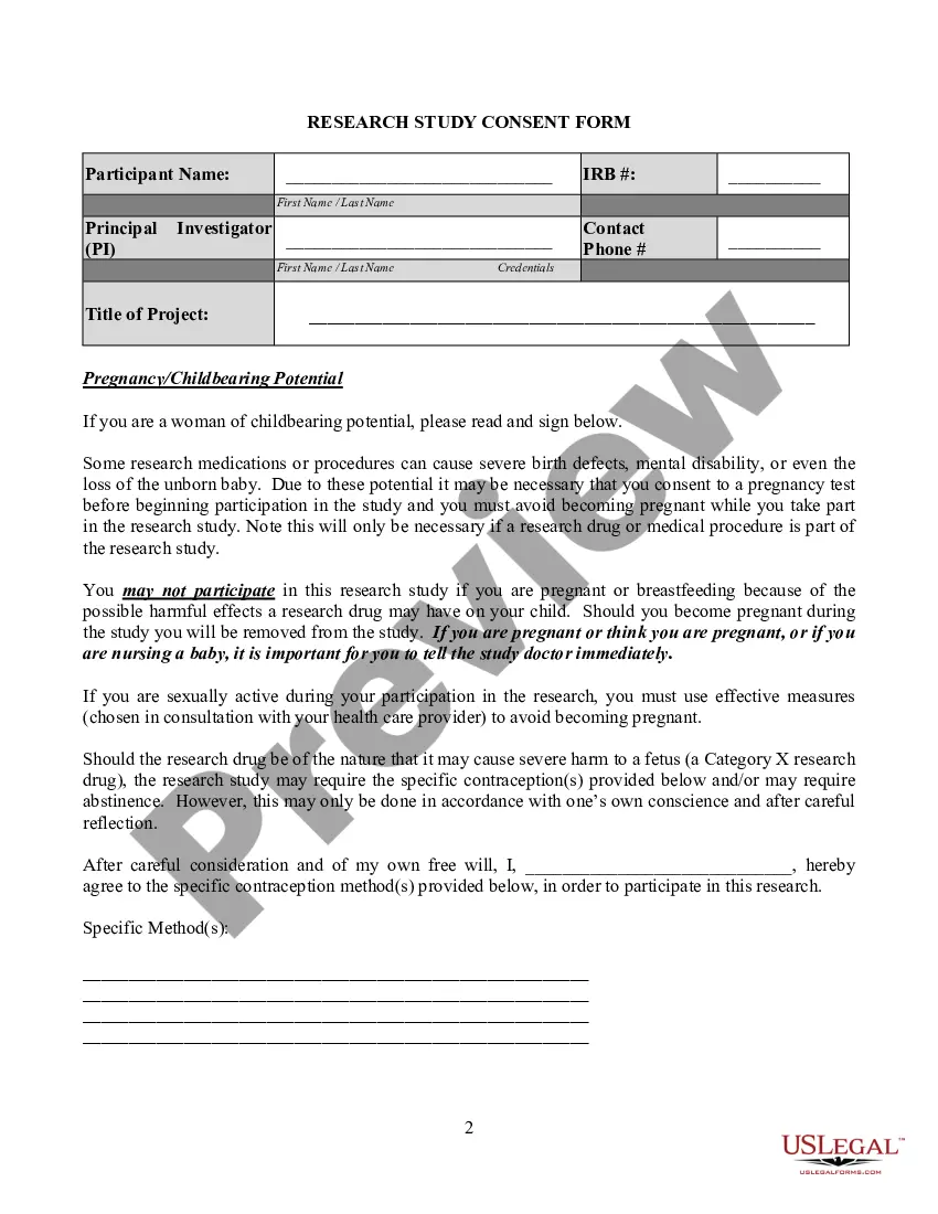 Get Research Study Consent Form with Assent for Minor Participant Preview Research Study Consent Form with Assent for Minor Participant