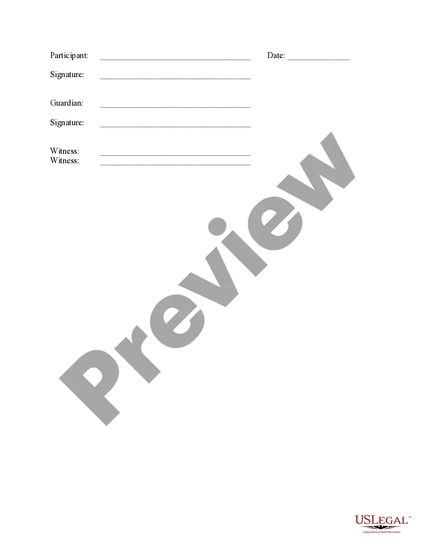 Preview Release of Liability and Hold Harmless Agreement for Firearms Shooting Course