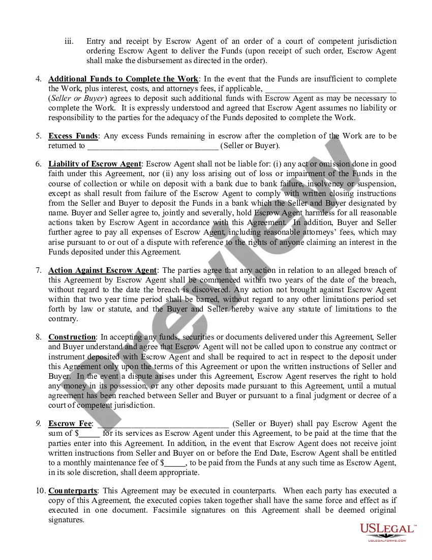 Get Post Closing Escrow Agreement between Seller and Buyer Preview Post Closing Escrow Agreement between Seller and Buyer