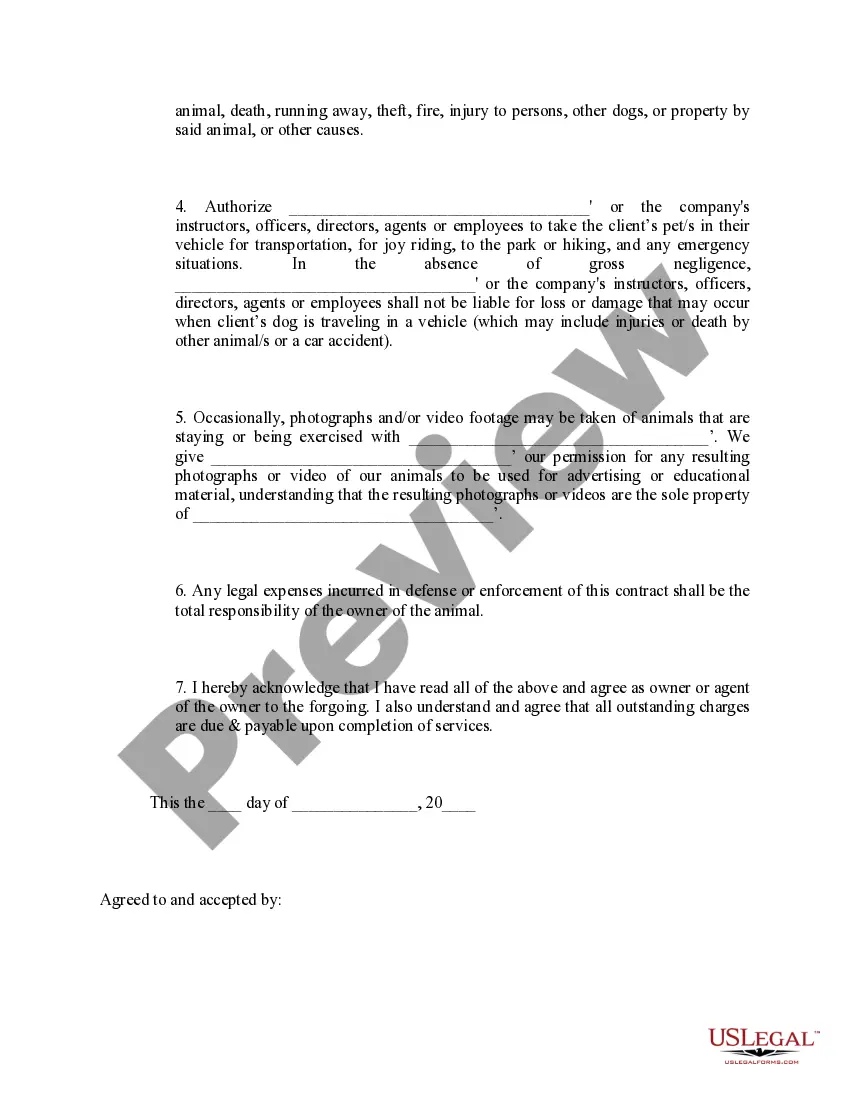 Get Release of Liability for Use of Doghouse Services Preview Release of Liability for Use of Doghouse Services