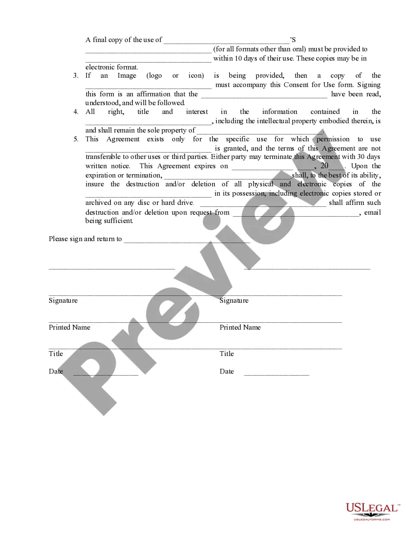 Preview Copyright Use Agreement