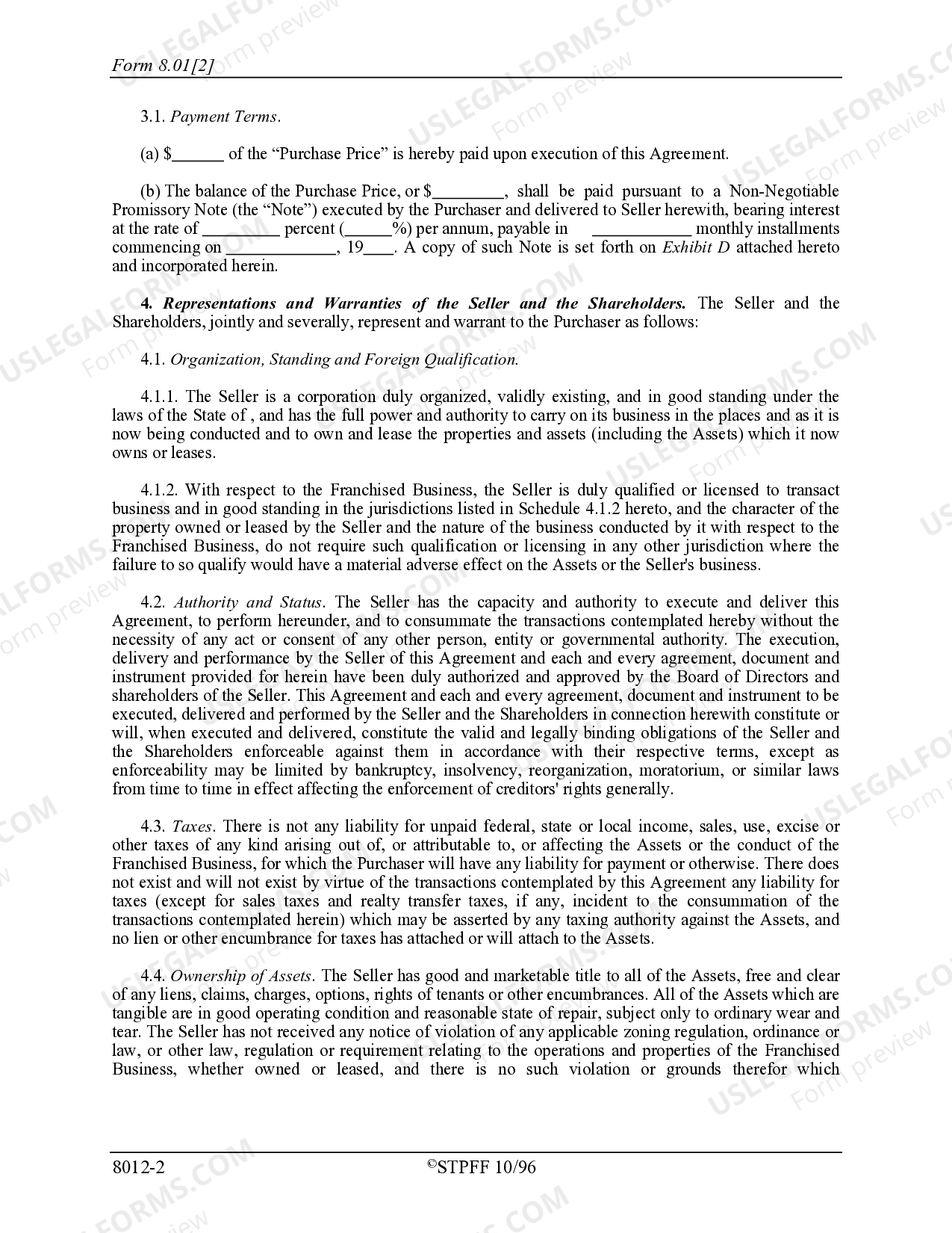 Aba Model Asset Purchase Agreement With Commentary Pdf US Legal Forms