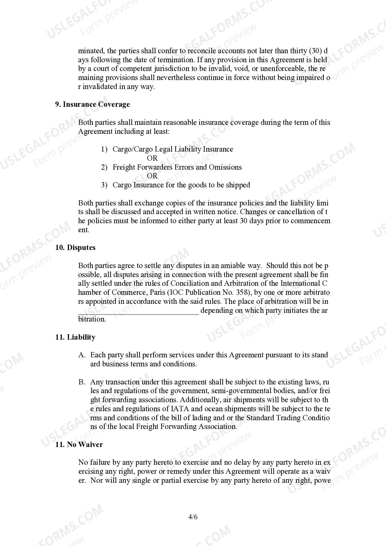 Preview Agency Agreement