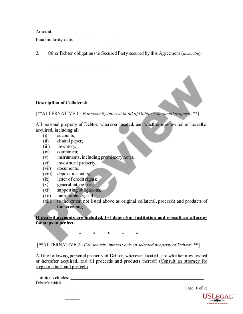 Get Personal Property Security Agreement Preview Personal Property Security Agreement