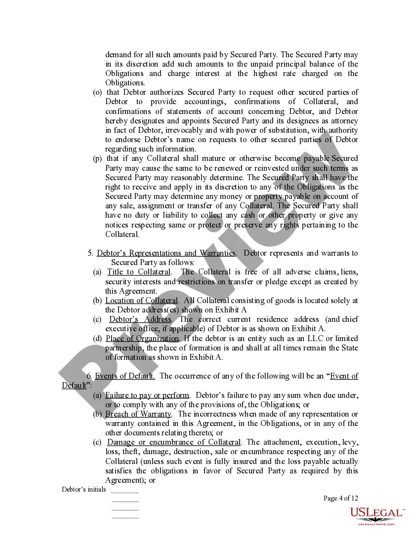 Get Personal Property Security Agreement Preview Personal Property Security Agreement