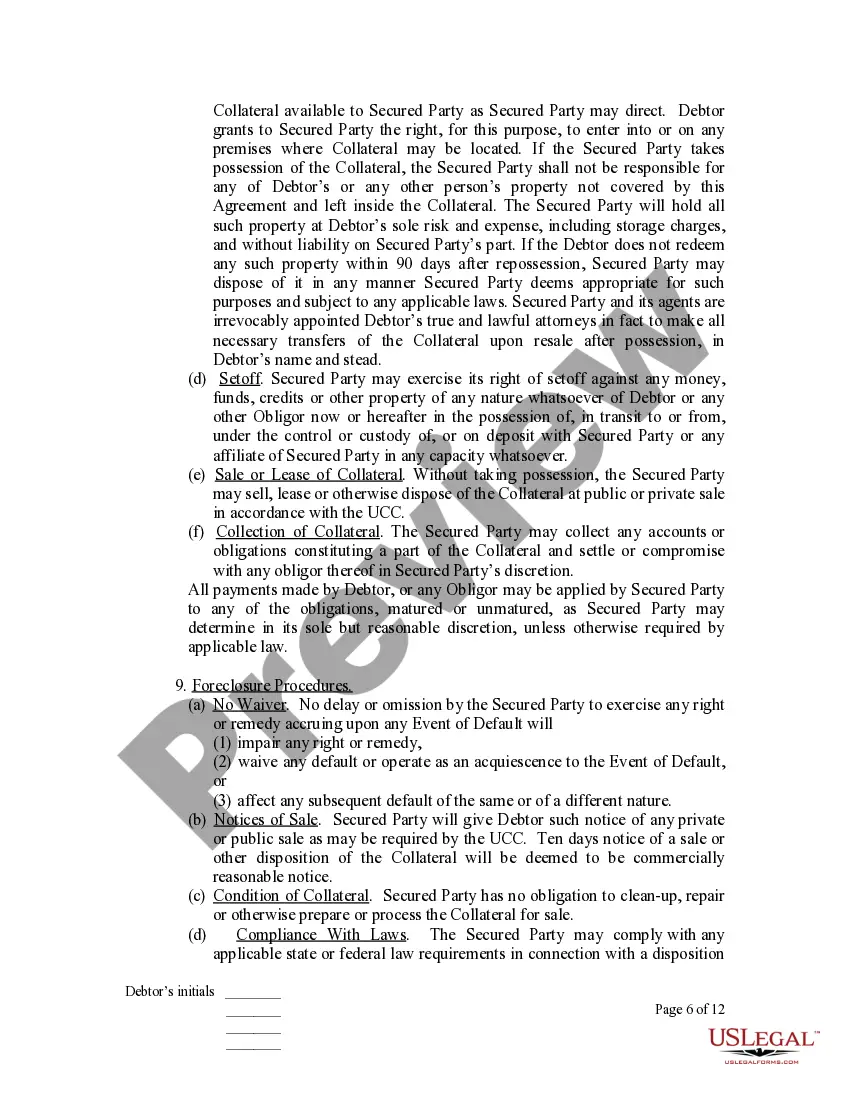 Get Personal Property Security Agreement Preview Personal Property Security Agreement