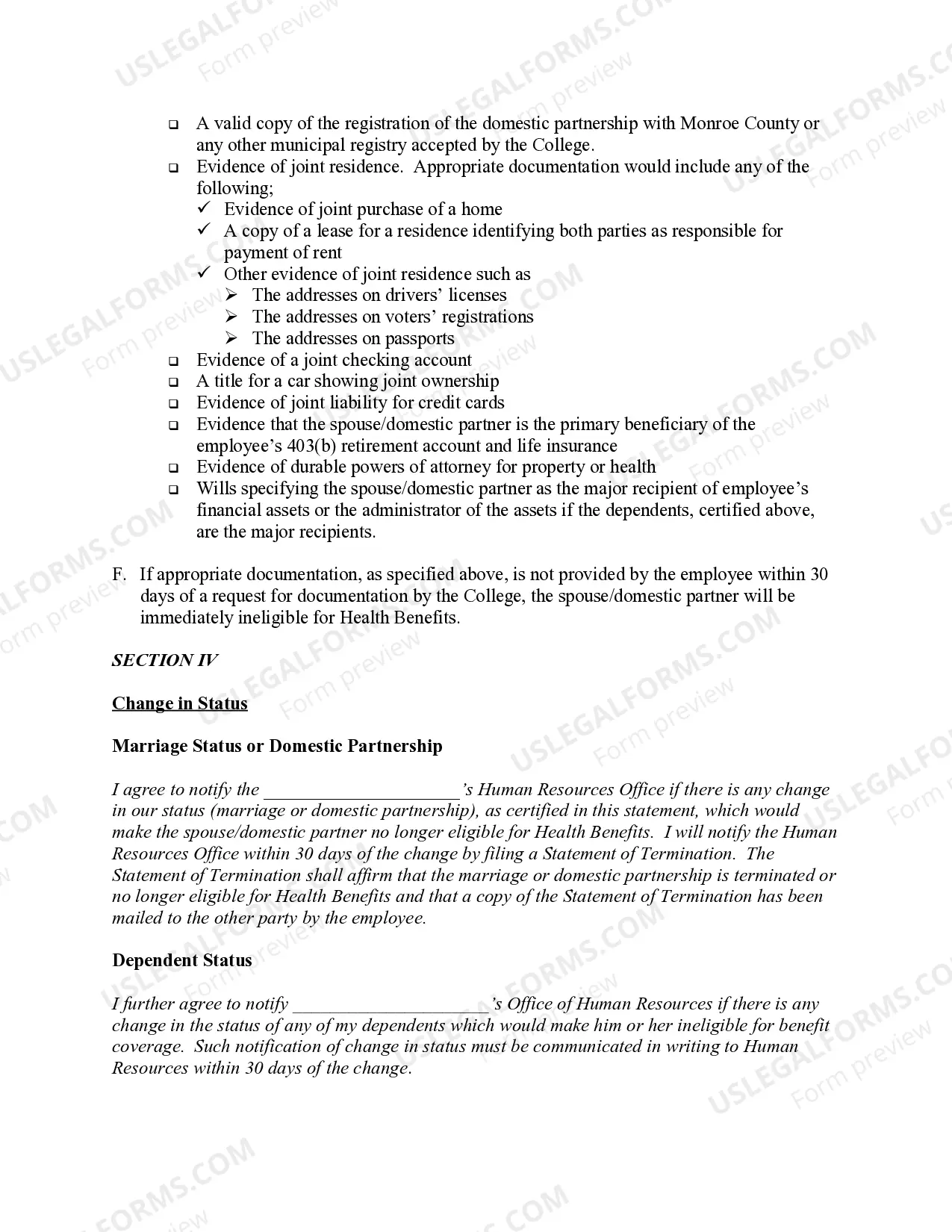 Preview Certification of Marriage or Domestic Partnership