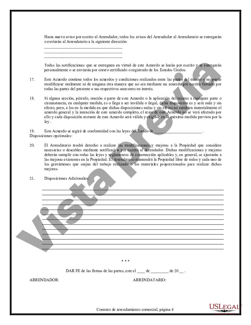 Preview Contrato de Arrendamiento Comercial