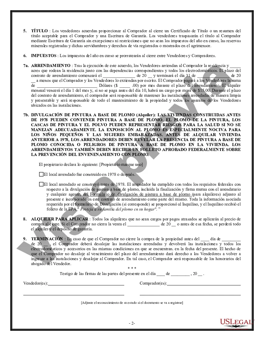 Preview Contrato de Arrendamiento y Compra de Bienes Inmuebles - Compra por fecha o licencia