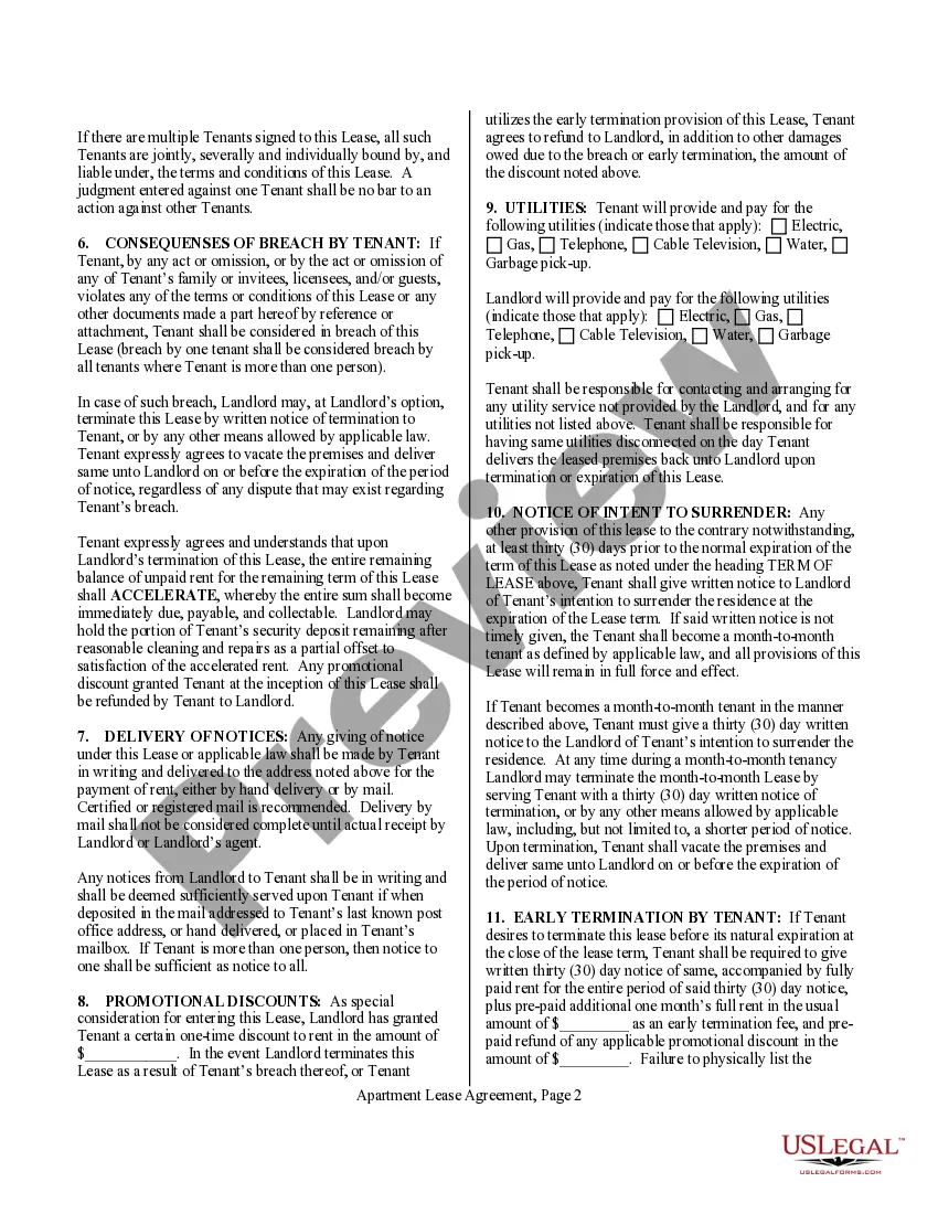 Get Apartment Lease for 6 Months Preview Apartment Lease for 6 Months