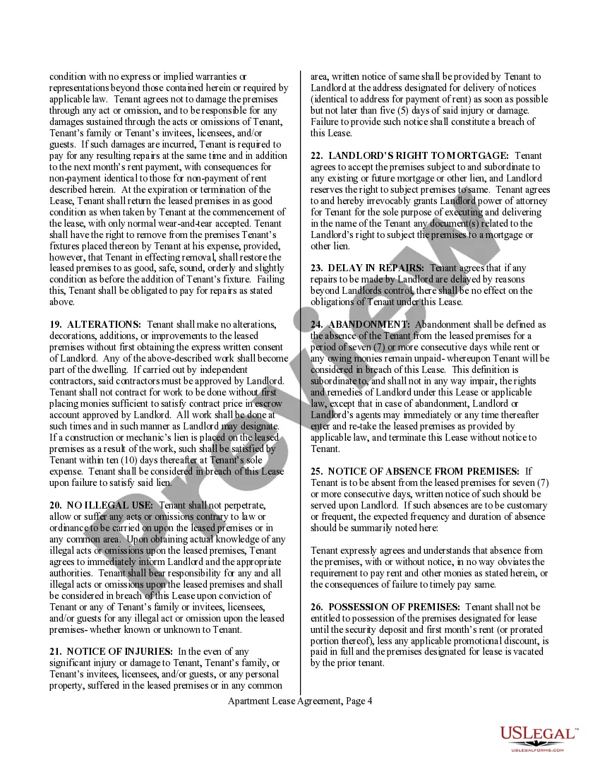 Get Apartment Lease for 6 Months Preview Apartment Lease for 6 Months