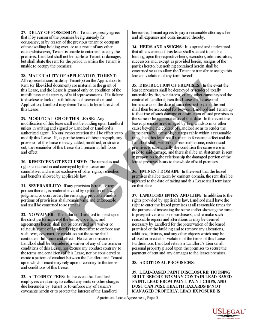 Get Apartment Lease for 6 Months Preview Apartment Lease for 6 Months