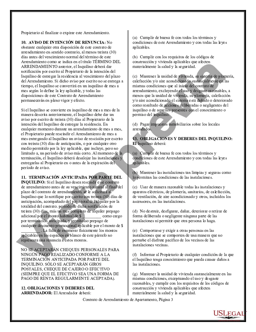 Preview Contrato de arrendamiento de apartamento