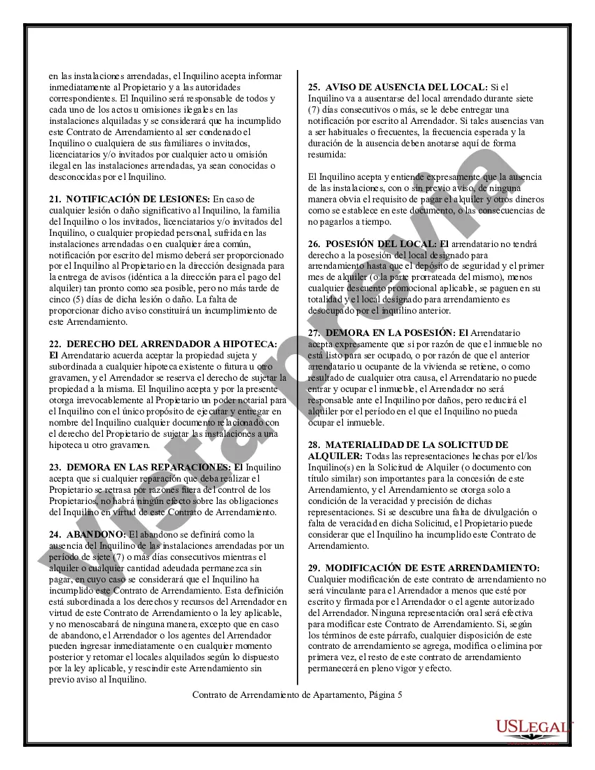 Preview Contrato de arrendamiento de apartamento