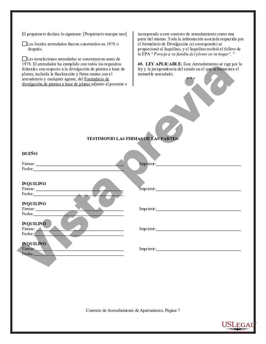 Preview Contrato de arrendamiento de apartamento
