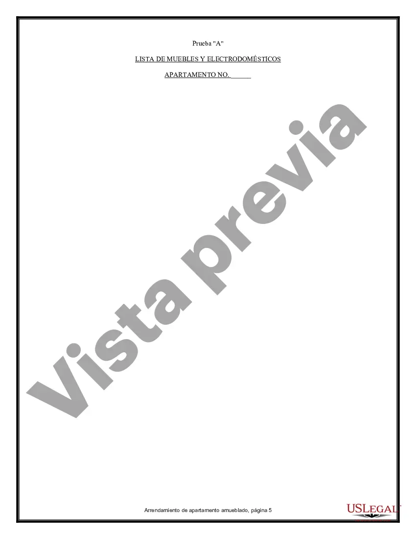 Preview Arrendamiento de apartamento amueblado
