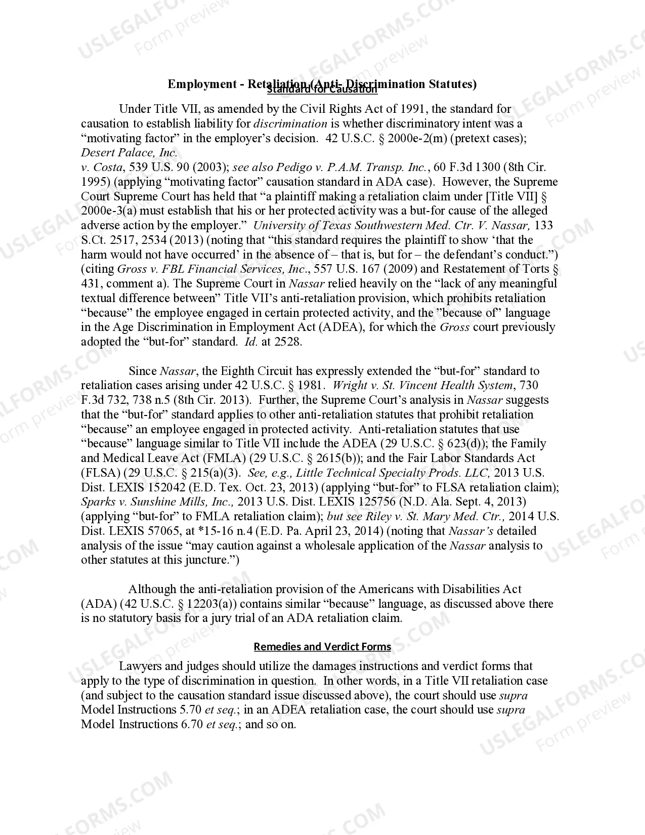 Preview 10.00 Employment Retaliation Overview