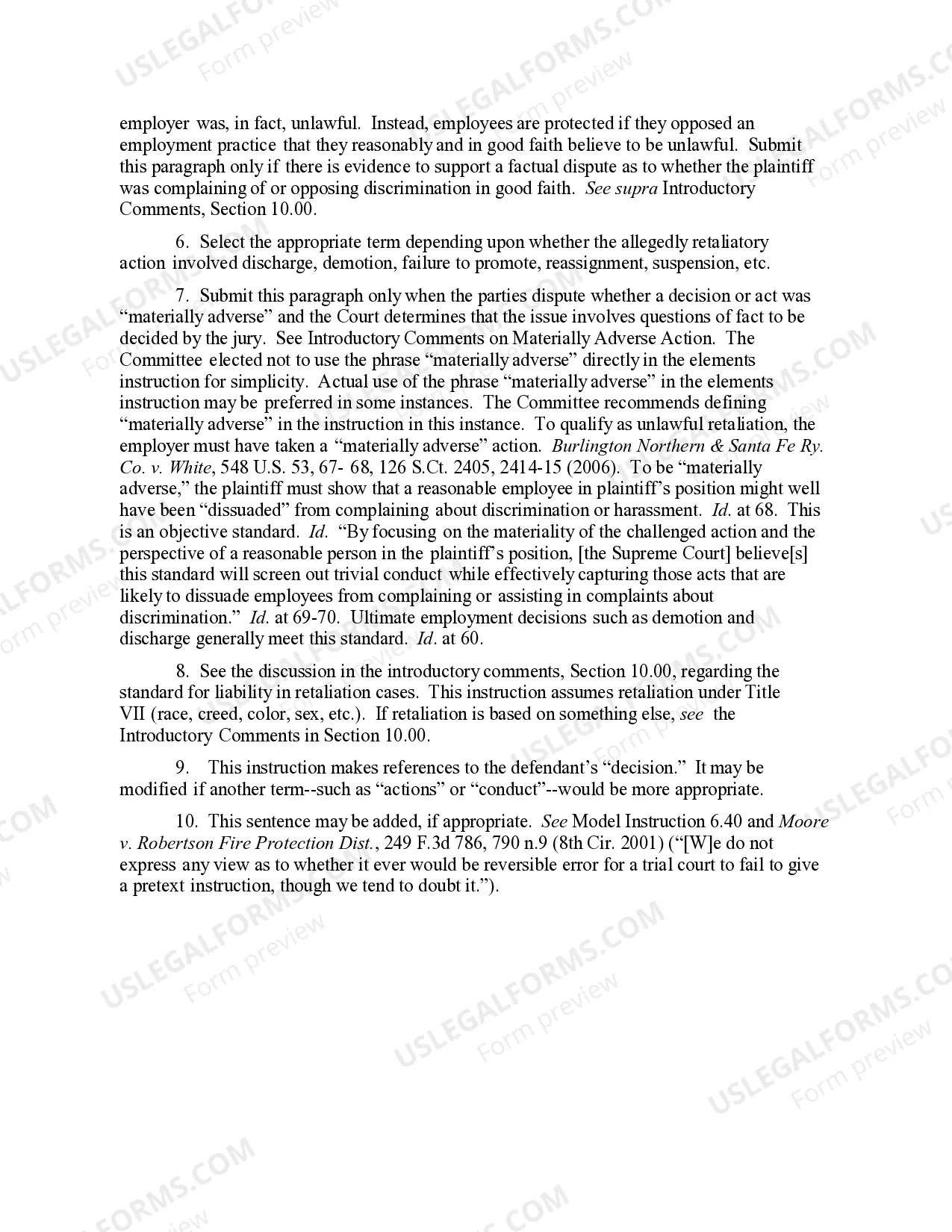 Preview 10.41 ELEMENTS OF CLAIM: RETALIATION FOR OPPOSITION TO HARASSMENT OR DISCRIMINATION