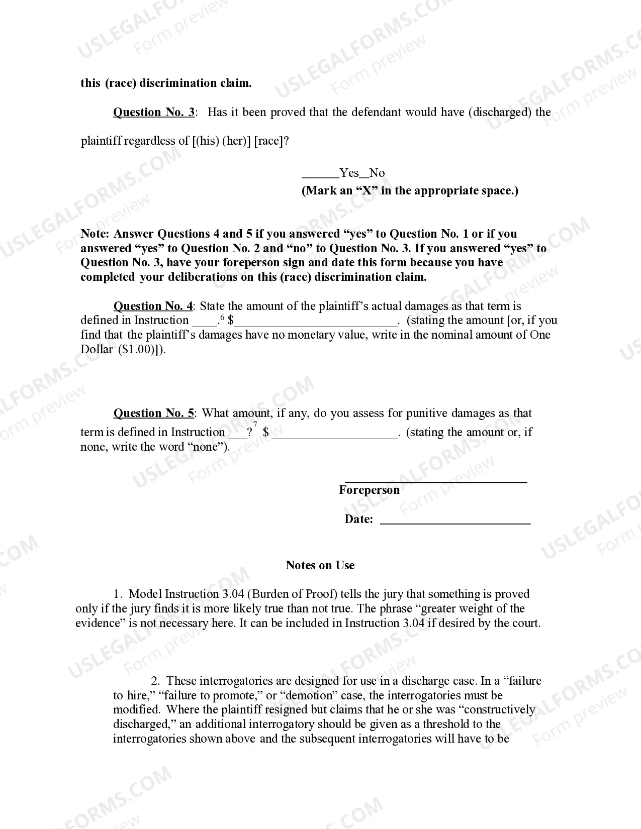 Preview 11.90 SPECIAL VERDICT FORM