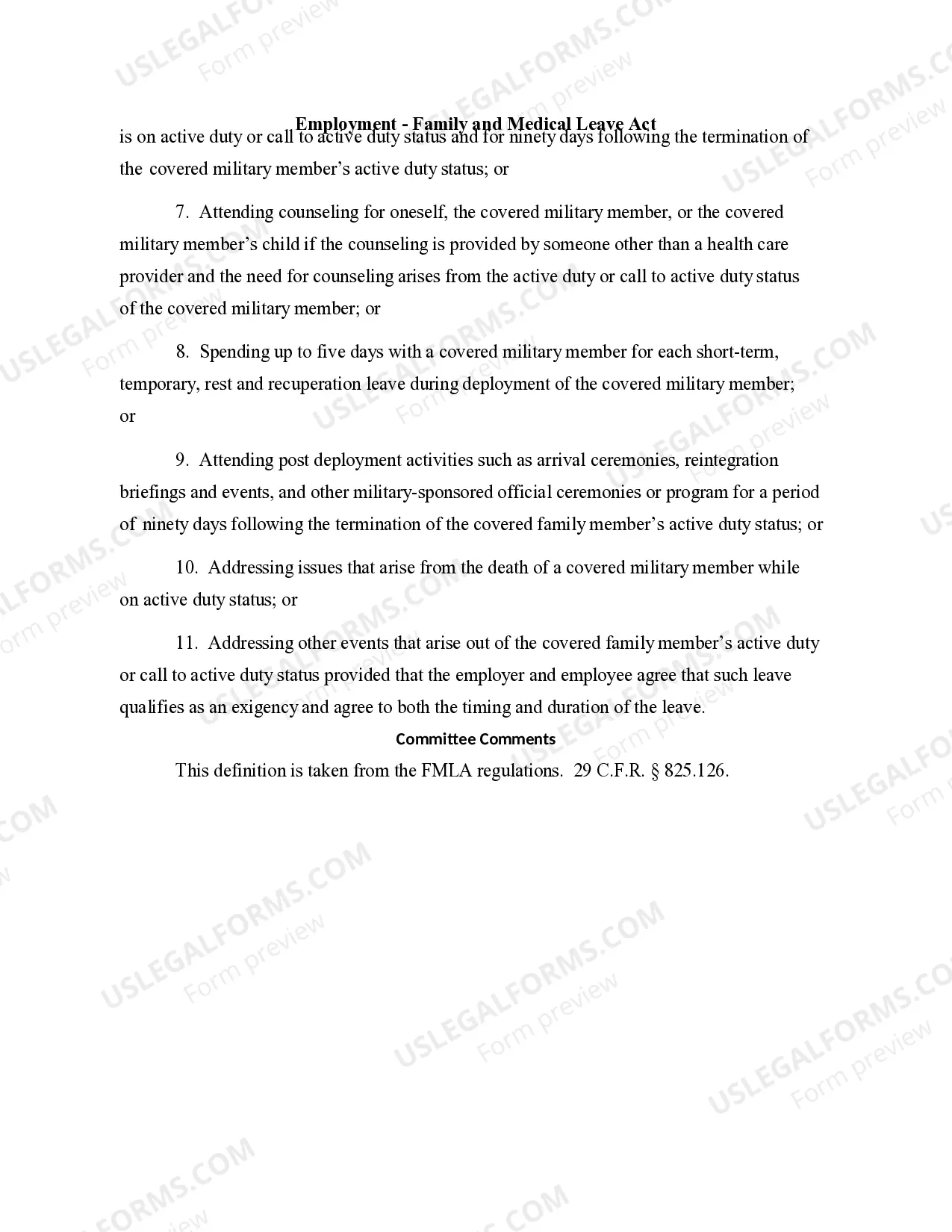 Preview 14.27 DEFINITION: "QUALIFYING EXIGENCY"
