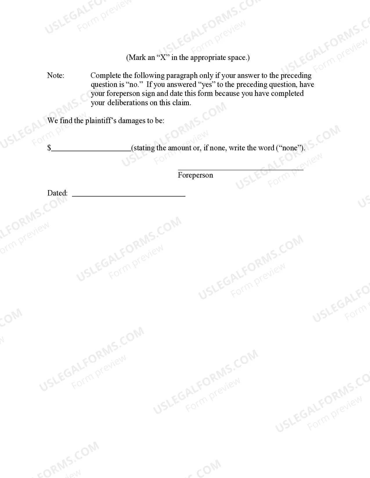 Preview 14.80 GENERAL VERDICT FORM