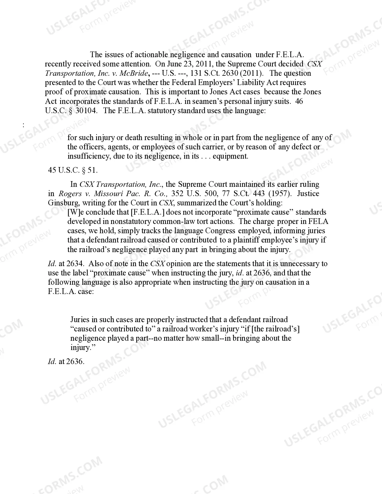 Preview 15.40 ELEMENTS OF CLAIM: GENERAL F.E.L.A. NEGLIGENCE